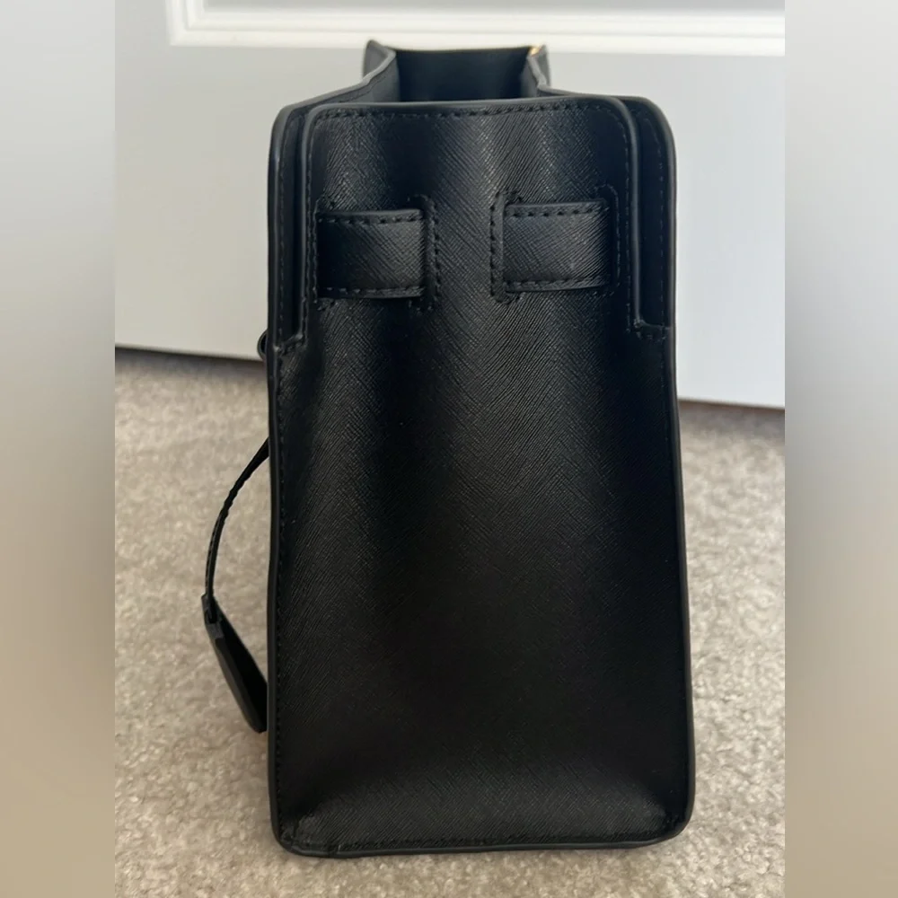 Michael Kors Dillon Black Leather Satchel - Picture 3 of 11